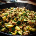 Ground Turkey and Zucchini Skillet