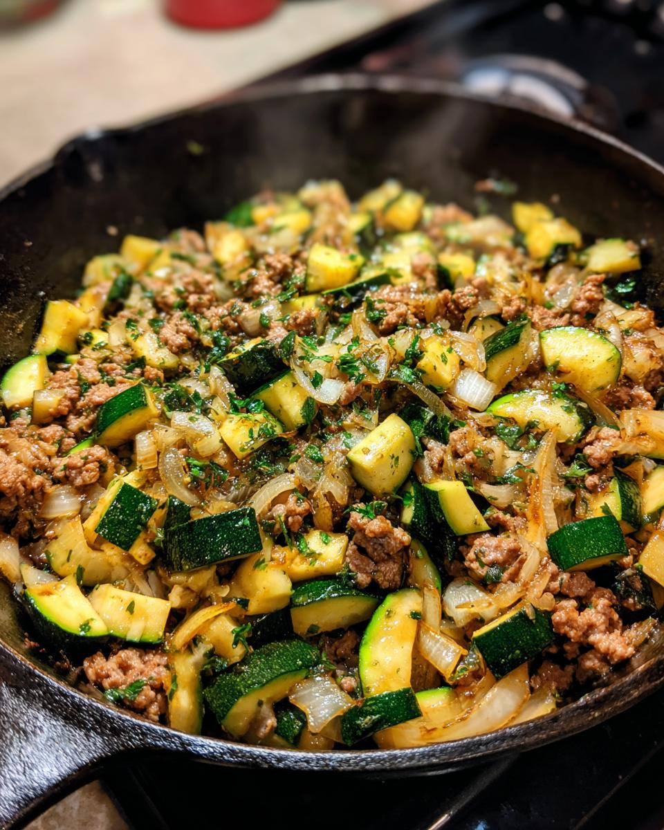 Ground Turkey and Zucchini Skillet - detail 3