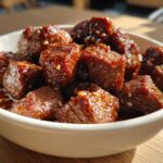 High Protein Slow Cooker Garlic Butter Beef Bites
