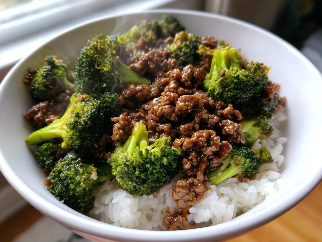 25-Minute Honey Garlic Ground Beef and Broccoli Stir-Fry Bliss