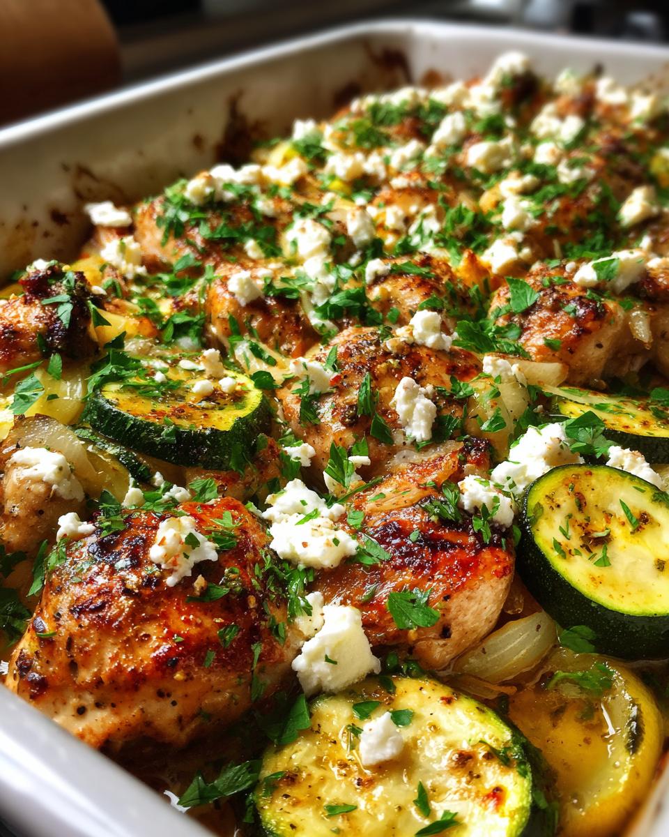 Mediterranean Chicken Zucchini Bake - detail 3