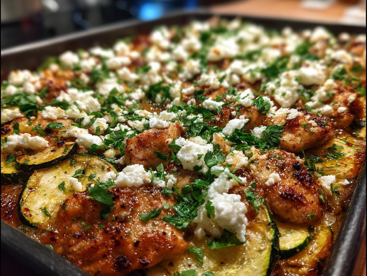 Irresistible 40-Minute Mediterranean Chicken Zucchini Bake Bliss