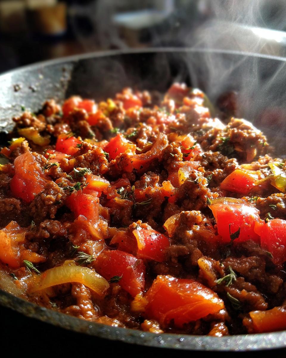 Savory Ground Beef Skillet Recipe - detail 3
