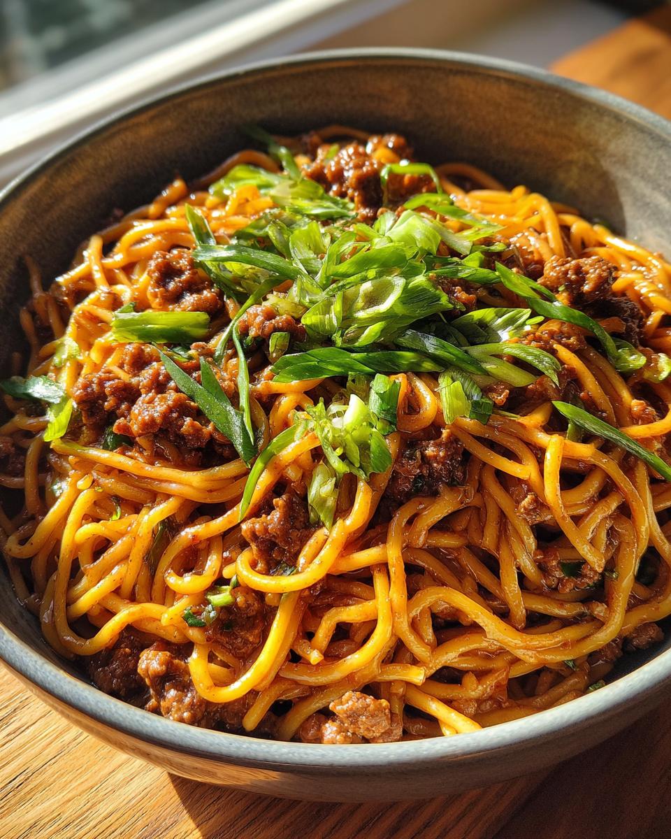 Stunning Mongolian Ground Beef Noodles Recipe - detail 1