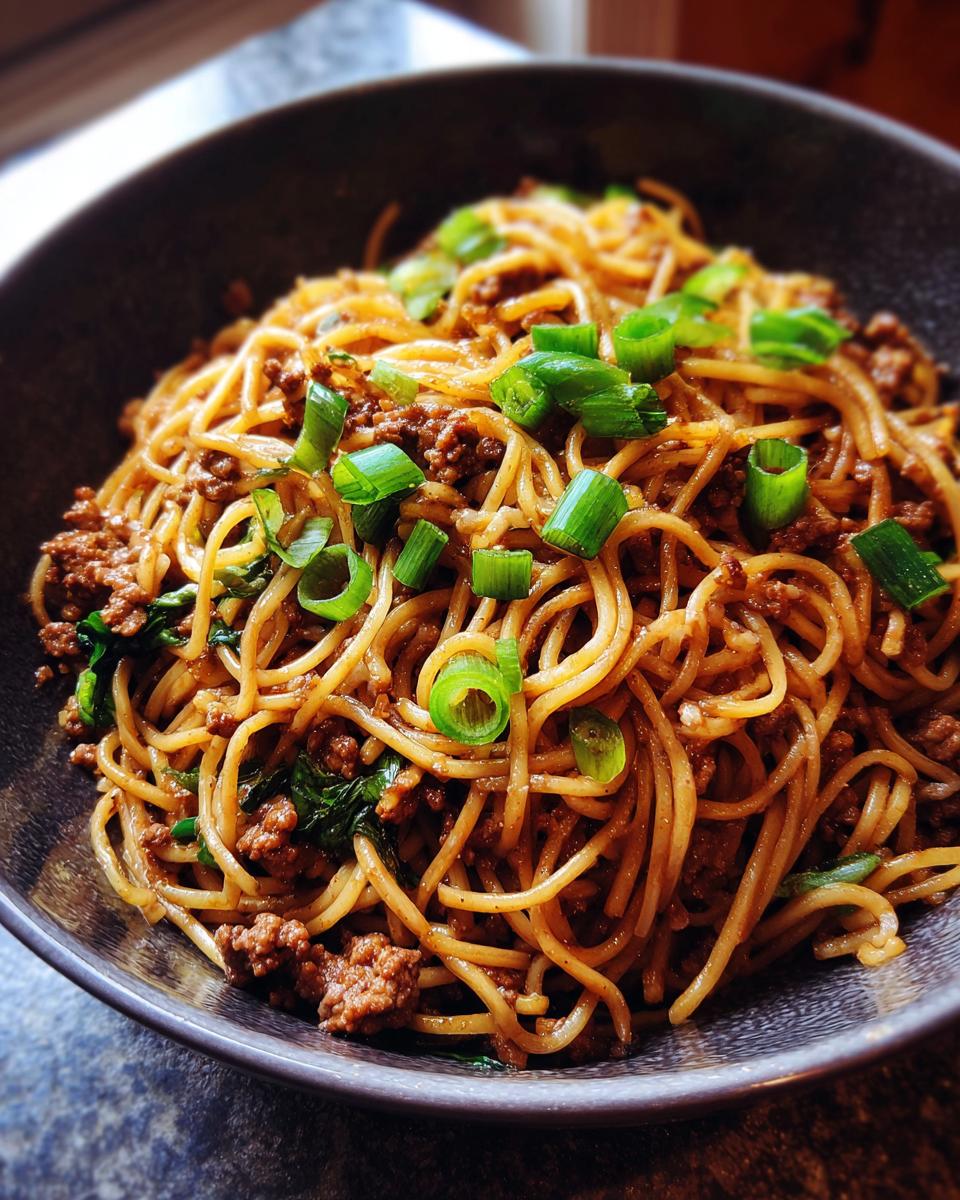 Stunning Mongolian Ground Beef Noodles Recipe - detail 2