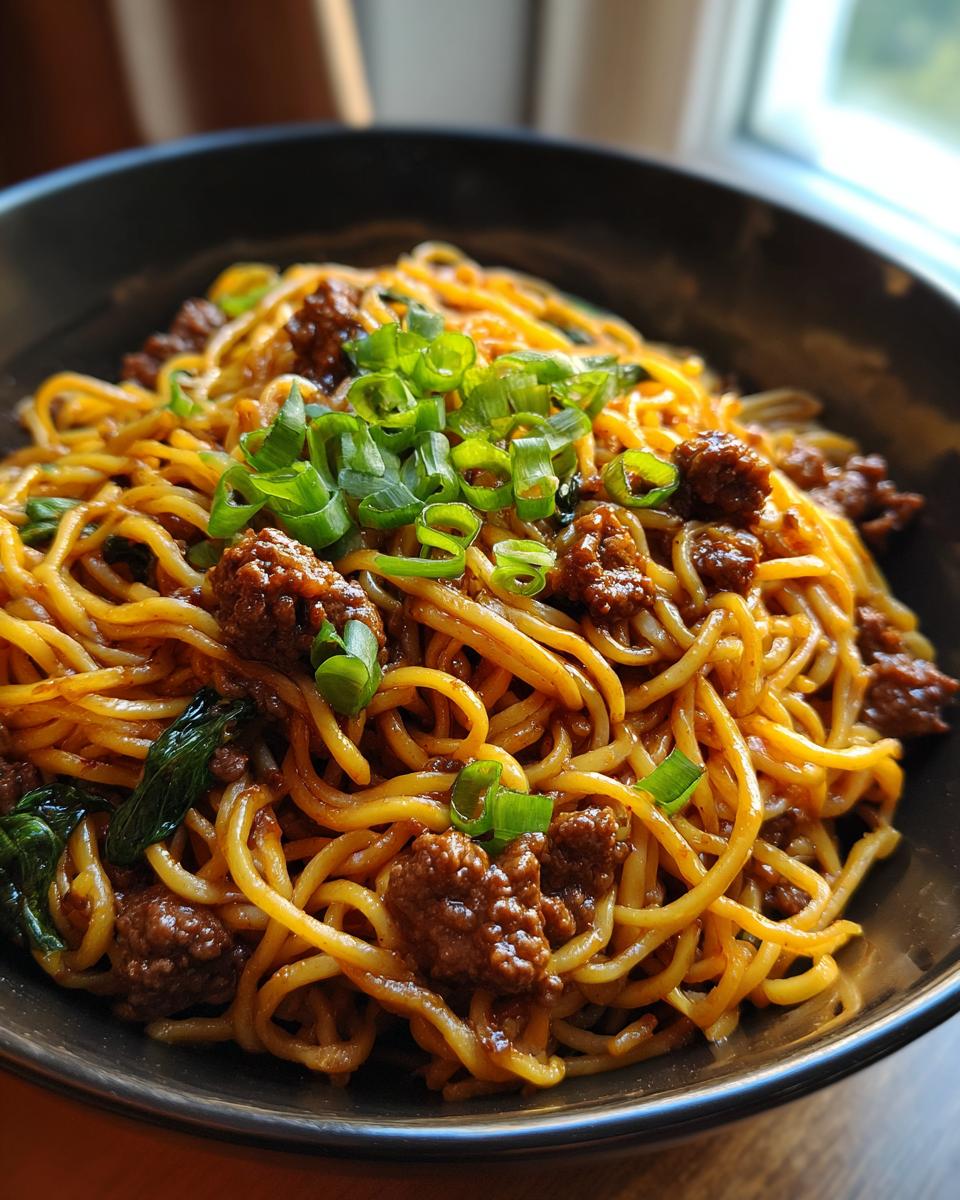 Stunning Mongolian Ground Beef Noodles Recipe - detail 3